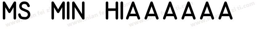 ms min hi字体转换